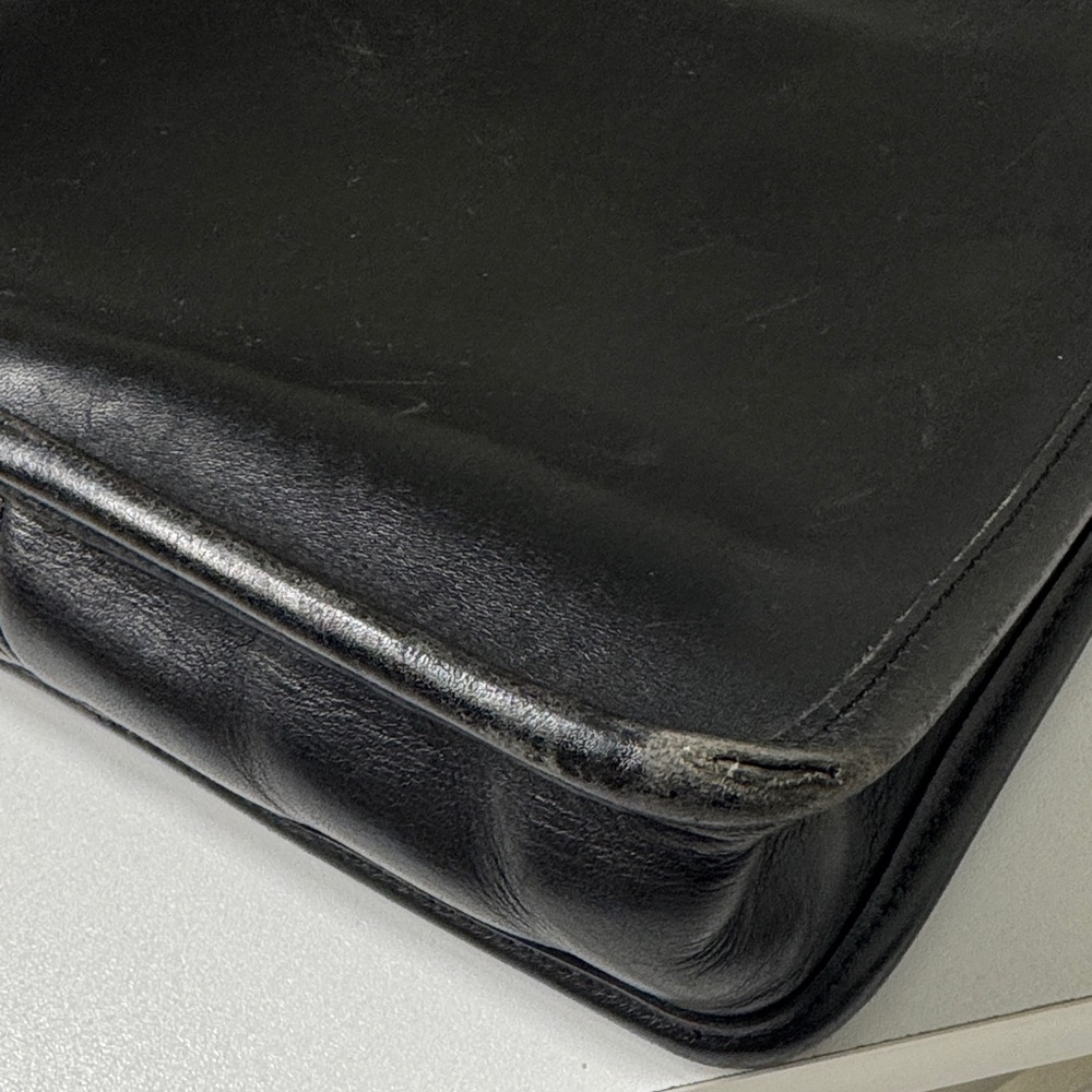 Vintage 90’s Coach Black Leather Crossbody Satchel - Picture 6 of 6